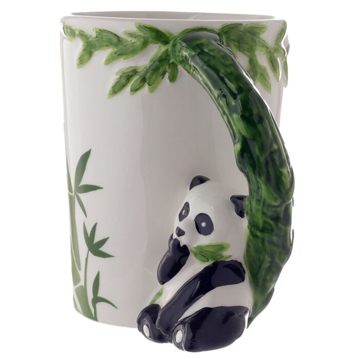  Mug animal jungle 400ml - Détail anse panda 3D kawaii
