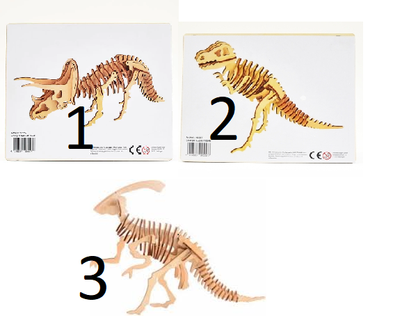 Puzzle en bois de dinosaure