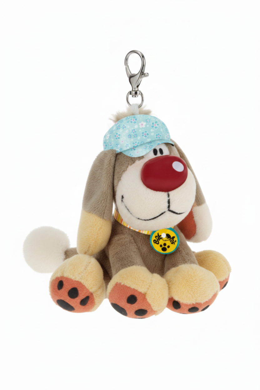 Peluche chien porte-clé