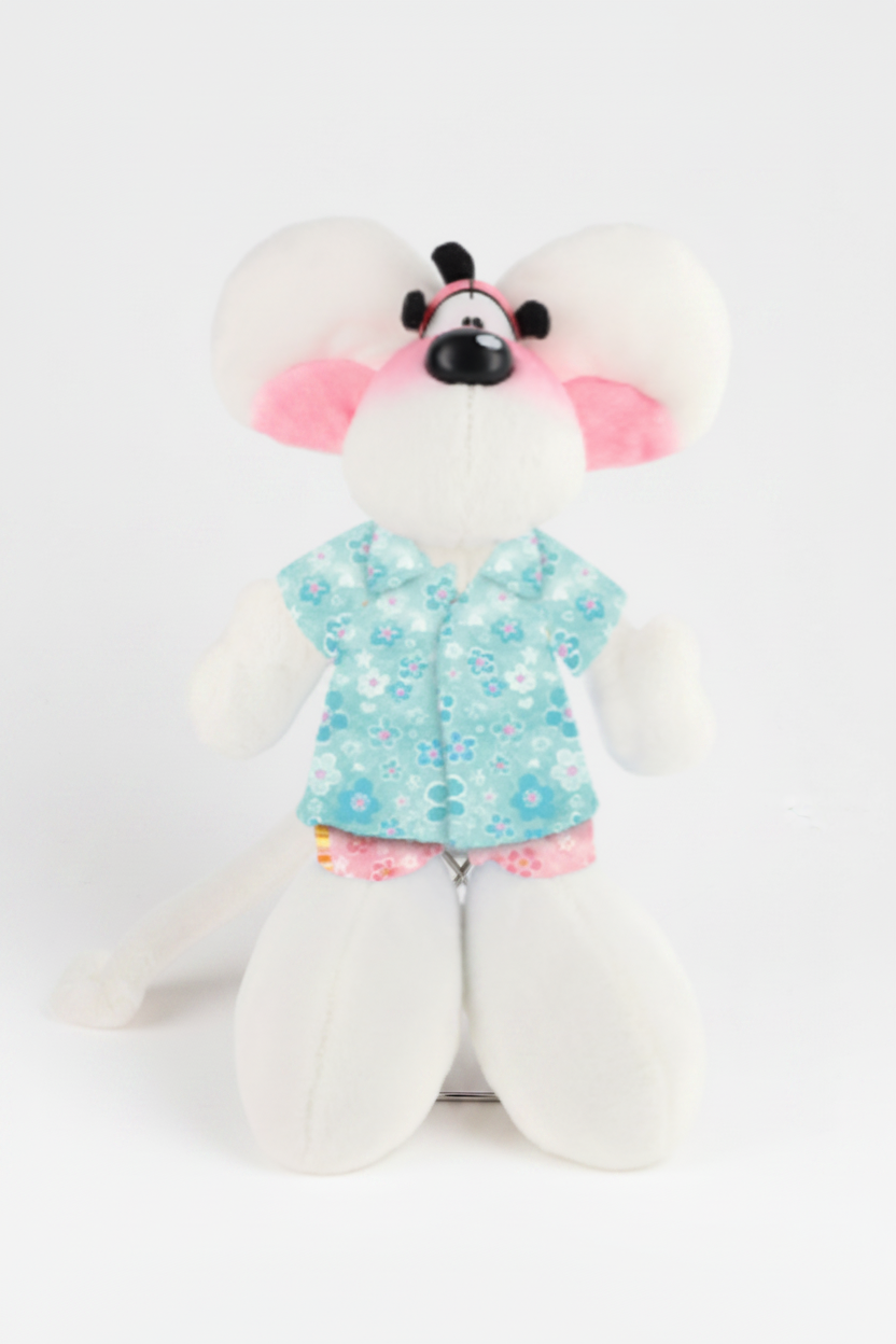 Peluche souris sur support
