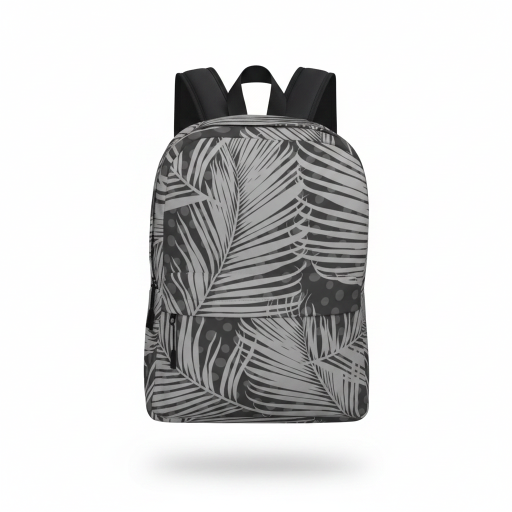Sac à dos tropical fond blanc