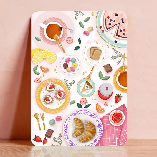 Carte douceurs gâteau thé café