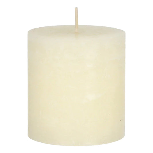 Bougie pilier Rustique crème S